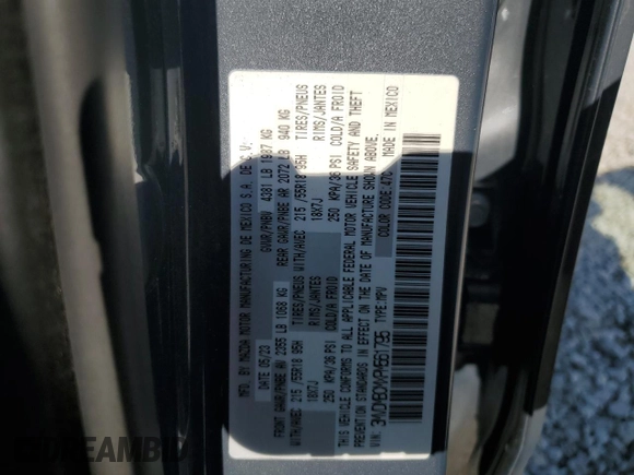 2023 Mazda CX-30 S Preferred with VIN 3MVDMBCMXPM561795, listed as a Copart auction lot 60297525 with 42,212 mi miles and Salvage title. Bid and sale history available at DreamBid. Image 13.