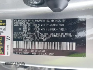 2015 Toyota Venza XLE with VIN 4T3BK3BB3FU114579, listed as a IAAI auction lot 40569485 with Not Provided miles. Bid and sale history available at carsss.com. Image 9.