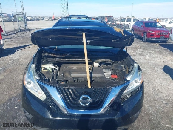 2016 Nissan Murano S with VIN 5N1AZ2MG4GN156791, listed as a IAAI auction lot 41390742 with 140,578 mi miles. Bid and sale history available at carsss.com. Image 10.