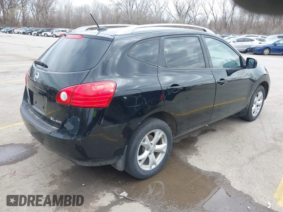2008 Nissan Rogue SL with VIN JN8AS58V88W411610, listed as a IAAI auction lot 41859380 with 188,517 mi miles and . Bid and sale history available at DreamBid. Image 4.