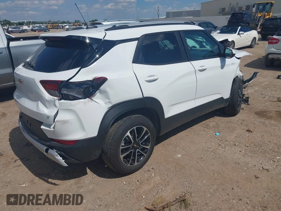 2025 Chevrolet TrailBlazer LT with VIN KL79MPSP8SB086368, listed as a IAAI auction lot 42244297 with 9,313 mi miles and . Bid and sale history available at DreamBid. Image 4.