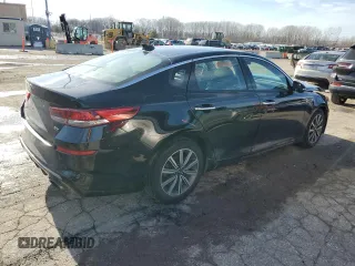 2019 Kia Optima EX with VIN 5XXGU4L17KG334350, listed as a Copart auction lot 43554635 with 55,465 mi miles and Salvage Title. Bid and sale history available at carsss.com. Image 3.