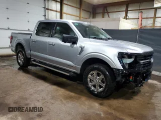 2024 Ford F-150 XLT with VIN 1FTFW3LD8RFA48252, listed as a Copart auction lot 51894425 with 46,217 mi miles and Clean Title. Bid and sale history available at carsss.com. Image 4.