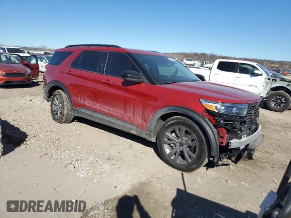 2024 Ford Explorer XLT with VIN 1FMSK8DH7RGA42621, listed as a Copart auction lot 47085265 with 7,171 mi miles and Salvage Title. Bid and sale history available at carsss.com. Image 4.