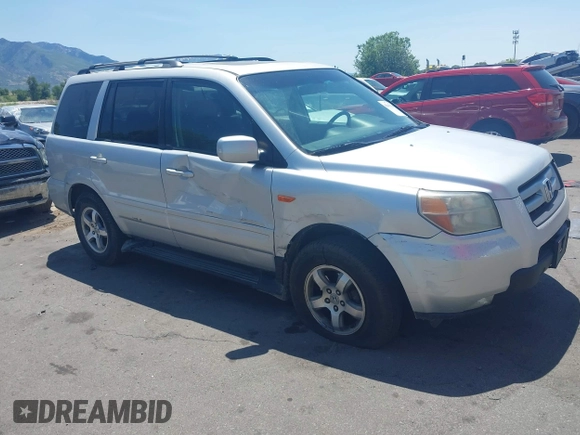 2007 Honda Pilot EX-L с VIN 2HKYF18667H516800, выставлен на аукционе IAAI как лот 42403766 с пробегом 254 600 миль миль и . История ставок и продаж доступна на DreamBid. Изображение 1.
