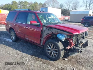 2015 Ford Expedition Limited with VIN 1FMJU1KT0FEF01497, listed as a IAAI auction lot 41536819 with 126,080 mi miles and . Bid and sale history available at DreamBid. Image 1.
