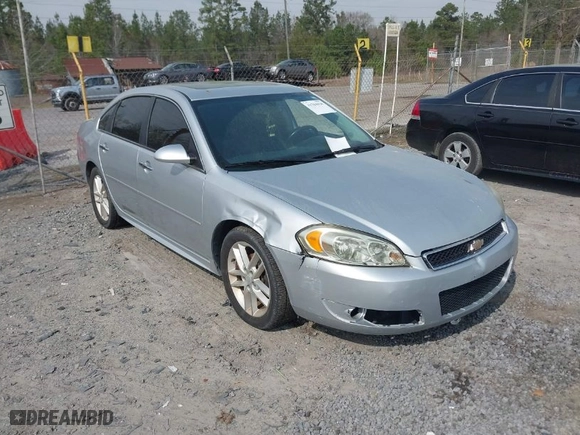 2013 Chevrolet Impala LTZ with VIN 2G1WC5E33D1200858, listed as a IAAI auction lot 41784028 with 191,138 mi miles. Bid and sale history available at carsss.com. Image 1.