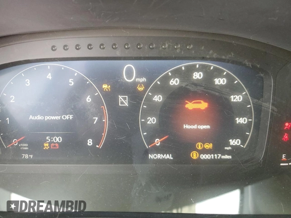 2025 Honda Civic Si with VIN 2HGFE1E52SH475185, listed as a Copart auction lot 46912485 with 117 mi miles and Salvage Title. Bid and sale history available at DreamBid. Image 9.