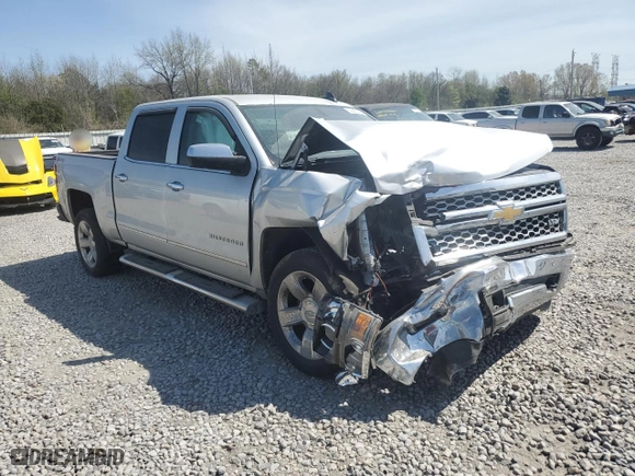 2015 Chevrolet Silverado 1500 LTZ with VIN 3GCUKSEC3FG202426, listed as a Copart auction lot 50644095 with 0 mi miles and Salvage Title. Bid and sale history available at carsss.com. Image 4.