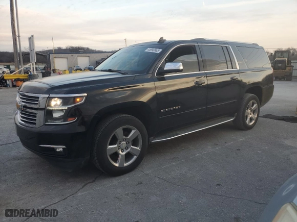 2017 Chevrolet Suburban Premier with VIN 1GNSCJKC6HR201882, listed as a Copart auction lot 45890665 with 125,482 mi miles and Clean Title. Bid and sale history available at carsss.com. Image 1.