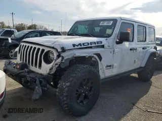2019 Jeep Wrangler Unlimited Sahara with VIN 1C4HJXEG0KW562091, listed as a Copart auction lot 50011065 with 61,350 mi miles and Salvage Title. Bid and sale history available at DreamBid. Image 1.