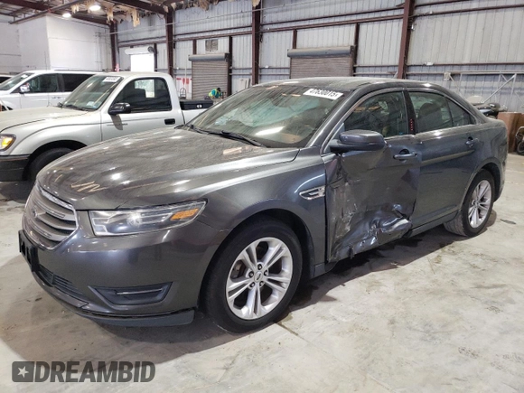 2017 Ford Taurus SEL with VIN 1FAHP2E82HG124014, listed as a Copart auction lot 47630015 with 136,099 mi miles and Salvage Title. Bid and sale history available at DreamBid. Image 1.