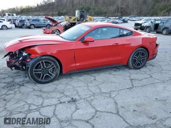 2023 Ford Mustang EcoBoost with VIN 1FA6P8THXP5105685, listed as a Copart auction lot 85988494 with 32,986 mi miles and Salvage Title. Bid and sale history available at carsss.com. Image 1.