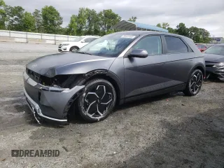 2022 Hyundai Ioniq 5 SEL with VIN KM8KN4AEXNU050783, listed as a Copart auction lot 58491465 with 23,875 mi miles and Salvage title. Bid and sale history available at DreamBid. Image 1.