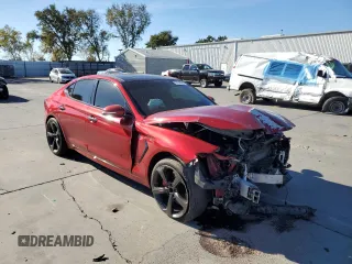 2019 Genesis G70 Dynamic with VIN KMTG34LE7KU015581, listed as a Copart auction lot 79349084 with 32,338 mi miles and Salvage Title. Bid and sale history available at DreamBid. Image 4.