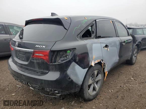 2014 Acura MDX with VIN 5FRYD3H2XEB015661, listed as a Copart auction lot 42613665 with 173,046 mi miles and Salvage Title. Bid and sale history available at carsss.com. Image 3.