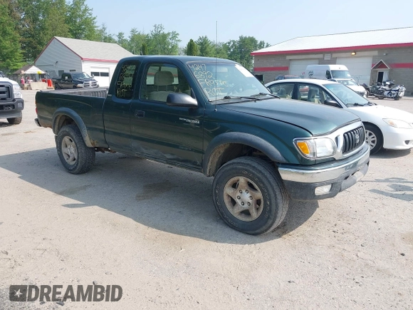 2002 Toyota Tacoma with VIN 5TEWM72NX2Z097369, listed as a IAAI auction lot 42476892 with 90,855 mi miles and . Bid and sale history available at DreamBid. Image 1.