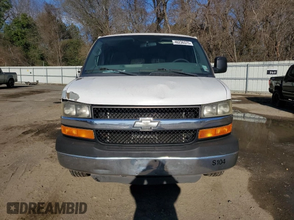 2010 Chevrolet Express Passenger LT with VIN 1GA2G1DG2A1148818, listed as a Copart auction lot 46236375 with 142,954 mi miles and Salvage title. Bid and sale history available at DreamBid. Image 5.