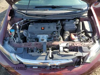 2012 Honda Civic EX-L with VIN 19XFB2F92CE022759, listed as a Copart auction lot 51343545 with 135,540 mi miles and Salvage Title. Bid and sale history available at DreamBid. Image 11.
