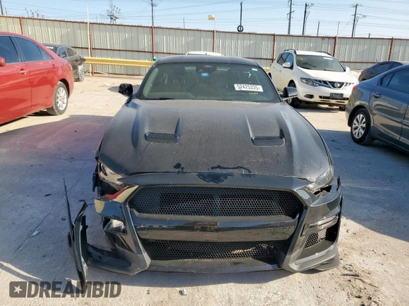 2021 Ford Mustang GT with VIN 1FA6P8CFXM5132329, listed as a Copart auction lot 52425335 with 49,262 mi miles and Salvage title. Bid and sale history available at DreamBid. Image 5.