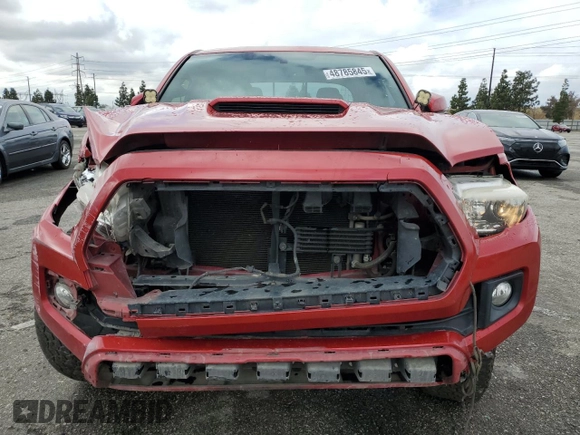 2017 Toyota Tacoma SR5 with VIN 3TMDZ5BN1HM015855, listed as a Copart auction lot 48785845 with 136,218 mi miles and Salvage Title. Bid and sale history available at carsss.com. Image 5.