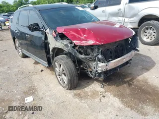 2014 Nissan Pathfinder S z VIN 5N1AR2MNXEC656347, wystawiony jako IAAI lot #42260697 z przebiegiem Nie podano mil oraz . Historia ofert i sprzedaży dostępna na DreamBid. Obrazek 1.