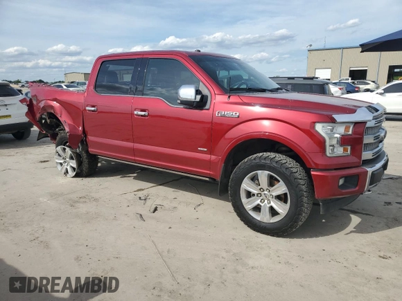 2017 Ford F-150 XL with VIN 1FTEW1EG6HFB89083, listed as a Copart auction lot 56287735 with Not provided miles and Salvage title. Bid and sale history available at DreamBid. Image 4.