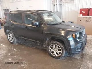 2017 Jeep Renegade Latitude with VIN ZACCJBBB4HPF21586, listed as a IAAI auction lot 41563503 with 134,606 mi miles. Bid and sale history available at carsss.com. Image 1.