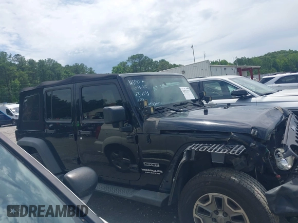 2012 Jeep Wrangler Unlimited Sport with VIN 1C4BJWDG0CL233718, listed as a IAAI auction lot 42551935 with 227,693 mi miles and . Bid and sale history available at DreamBid. Image 13.