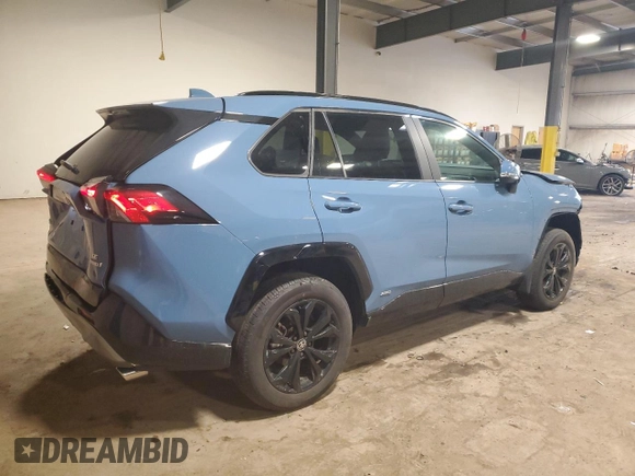 2024 Toyota RAV4 Hybrid SE with VIN 2T3T6RFVXRW064008, listed as a Copart auction lot 55734465 with 13,655 mi miles and Salvage title. Bid and sale history available at DreamBid. Image 3.