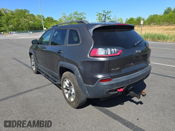 2019 Jeep Cherokee Trailhawk with VIN 1C4PJMBX0KD198278, listed as a Copart auction lot 55134705 with 175,999 mi miles and Clean Title. Bid and sale history available at DreamBid. Image 3.