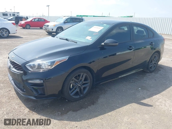 2021 Kia Forte GT-Line with VIN 3KPF34AD1ME337168, listed as a IAAI auction lot 41920207 with 62,830 mi miles and . Bid and sale history available at DreamBid. Image 2.