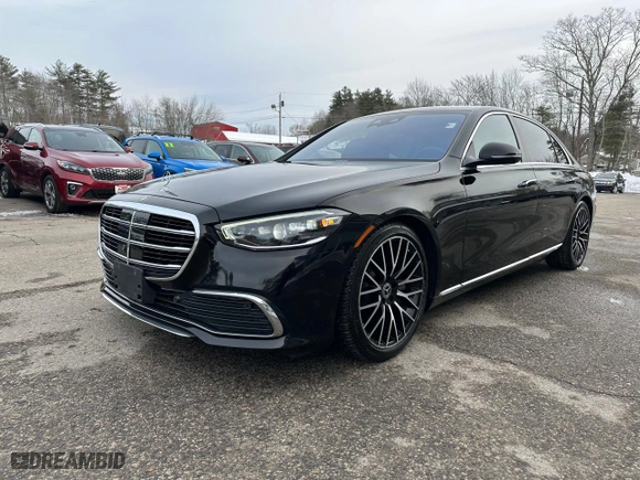 2021 Mercedes-Benz S-Class S 580 with VIN W1K6G7GB6MA025285, listed as a Copart auction lot 45211235 with 149,938 mi miles and Clean Title. Bid and sale history available at carsss.com. Image 2.