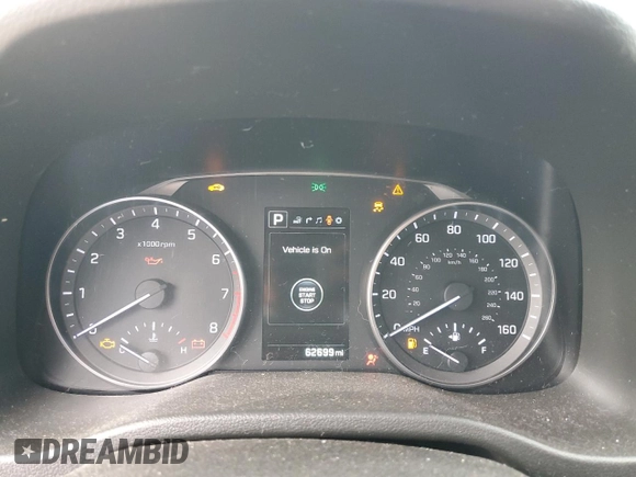 2017 Hyundai Elantra Limited with VIN 5NPD84LF2HH132600, listed as a Copart auction lot 61358095 with 62,699 mi miles and Salvage title. Bid and sale history available at DreamBid. Image 9.