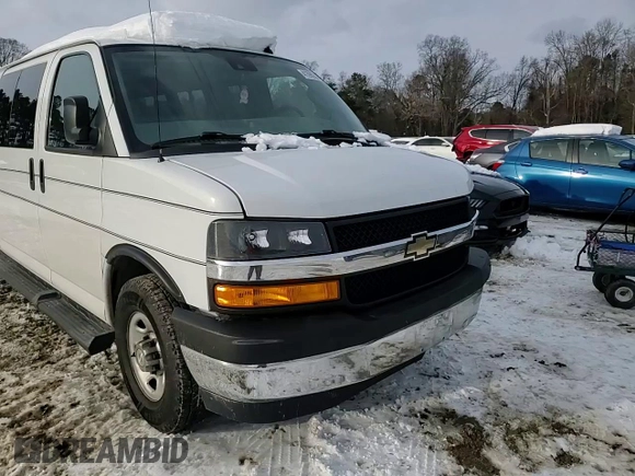 2019 Chevrolet Express Passenger LT с VIN 1GAZGPFG6K1214321, выставлен на аукционе Copart как лот 41398235 с пробегом 109 557 миль миль и Списание • Salvage title. История ставок и продаж доступна на DreamBid. Изображение 12.