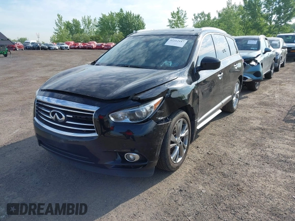 2014 Infiniti QX60 with VIN 5N1AL0MM9EC525598, listed as a IAAI auction lot 42212187 with 146,256 mi miles and . Bid and sale history available at carsss.com. Image 22.