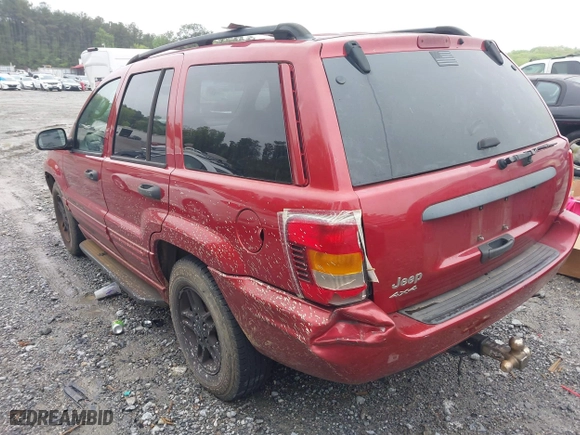 2002 Jeep Grand Cherokee Laredo with VIN 1J4GW48S22C295981, listed as a IAAI auction lot 41987578 with 188,368 mi miles. Bid and sale history available at carsss.com. Image 3.