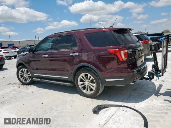 2018 Ford Explorer Limited with VIN 1FM5K7FHXJGB64964, listed as a Copart auction lot 62706785 with 49,119 mi miles and Salvage title. Bid and sale history available at DreamBid. Image 2.