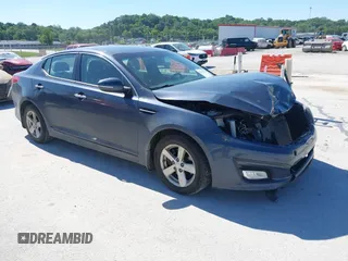 2015 Kia Optima LX with VIN KNAGM4A79F5591993, listed as a IAAI auction lot 42330436 with 133,622 mi miles and . Bid and sale history available at DreamBid. Image 1.