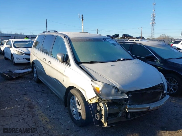 2007 Honda Odyssey EX-L with VIN 5FNRL38687B435062, listed as a IAAI auction lot 41580230 with 93,838 mi miles. Bid and sale history available at carsss.com. Image 1.