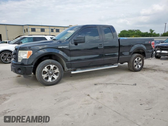 2014 Ford F-150 XL with VIN 1FTFX1CF0EFC92250, listed as a Copart auction lot 58959555 with 157,279 mi miles and Salvage title. Bid and sale history available at DreamBid. Image 1.