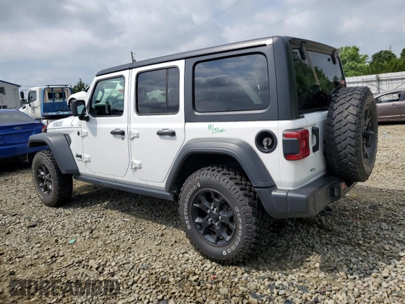 2021 Jeep Wrangler Unlimited Sport S z VIN 1C4HJXDN6MW608946, wystawiony jako Copart lot #62089045 z przebiegiem 33 305 mil mil oraz Szkoda całkowita • Salvage title. Historia ofert i sprzedaży dostępna na DreamBid. Obrazek 2.