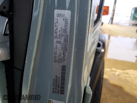 2024 Jeep Wrangler Sport with VIN 1C4PJXKN1RW323707, listed as a Copart auction lot 72608524 with 1,613 mi miles and Salvage title. Bid and sale history available at DreamBid. Image 13.
