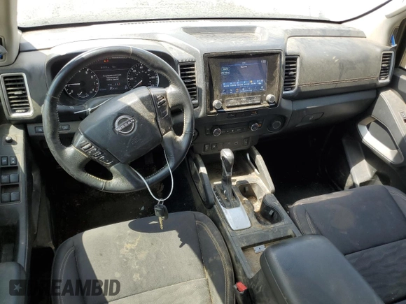 2023 Nissan Frontier SV with VIN 1N6ED1FK1PN659143, listed as a Copart auction lot 60690044 with 13,706 mi miles and Salvage Title. Bid and sale history available at carsss.com. Image 8.
