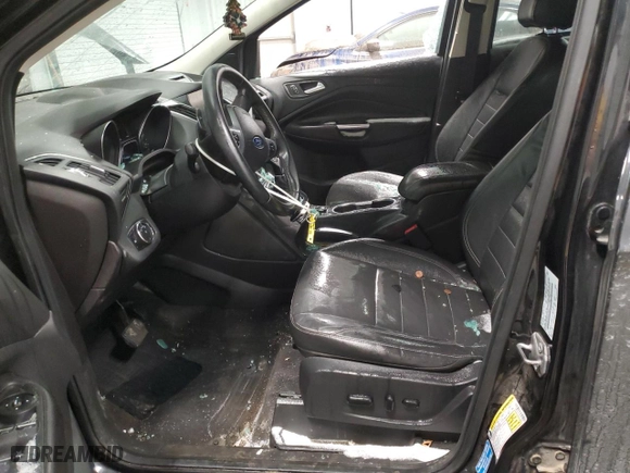 2014 Ford Escape Titanium with VIN 1FMCU9JX0EUC13995, listed as a Copart auction lot 44221255 with 0 mi miles and Salvage Title. Bid and sale history available at carsss.com. Image 7.