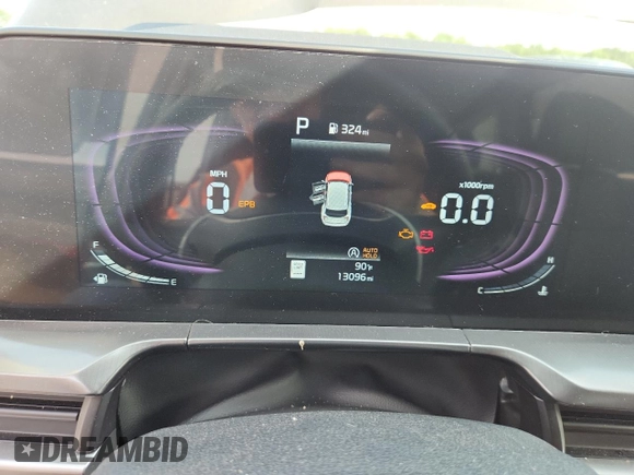 2025 Kia Telluride S with VIN 5XYP64GC7SG569834, listed as a Copart auction lot 60002555 with 13,096 mi miles and Non repairable. Bid and sale history available at DreamBid. Image 9.