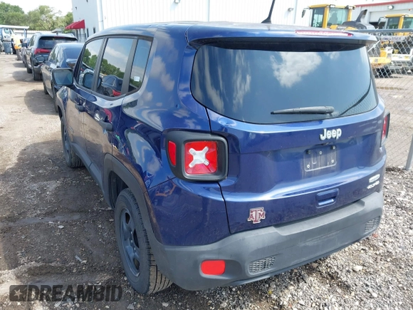 2018 Jeep Renegade Upland with VIN ZACCJBAB6JPH00767, listed as a IAAI auction lot 42142884 with 88,039 mi miles and . Bid and sale history available at DreamBid. Image 3.