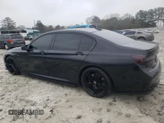 2018 BMW 7 Series 750i with VIN WBA7F0C51JGM22515, listed as a Copart auction lot 86486914 with 0 mi miles and Salvage Title. Bid and sale history available at carsss.com. Image 2.