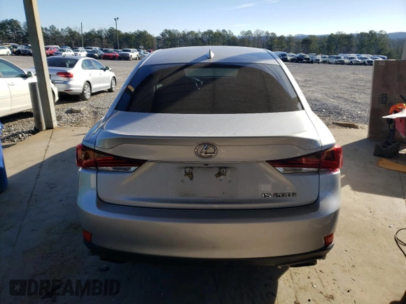 2017 Lexus IS with VIN JTHBA1D24H5049724, listed as a Copart auction lot 89220815 with 110,657 mi miles and Salvage Title. Bid and sale history available at carsss.com. Image 6.