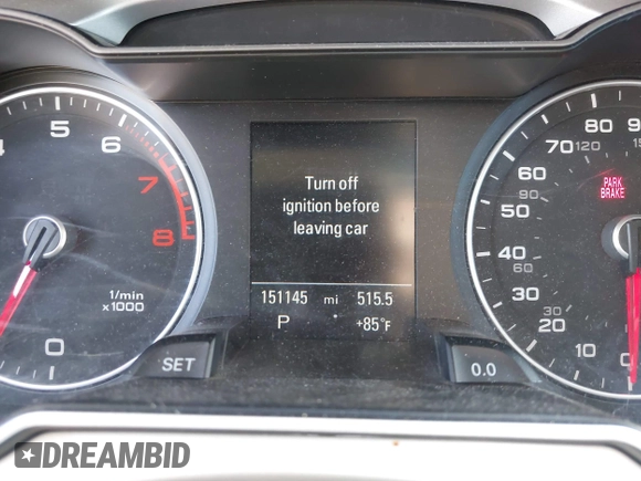 2015 Audi A4 Premium Plus with VIN WAUFFAFL0FN044511, listed as a IAAI auction lot 40490508 with 151,145 mi miles. Bid and sale history available at carsss.com. Image 15.